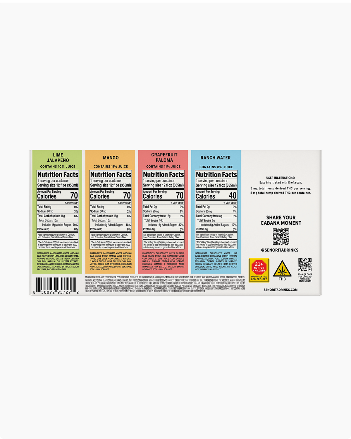 SEÑORITA THC BEVERAGE PARTY PACK