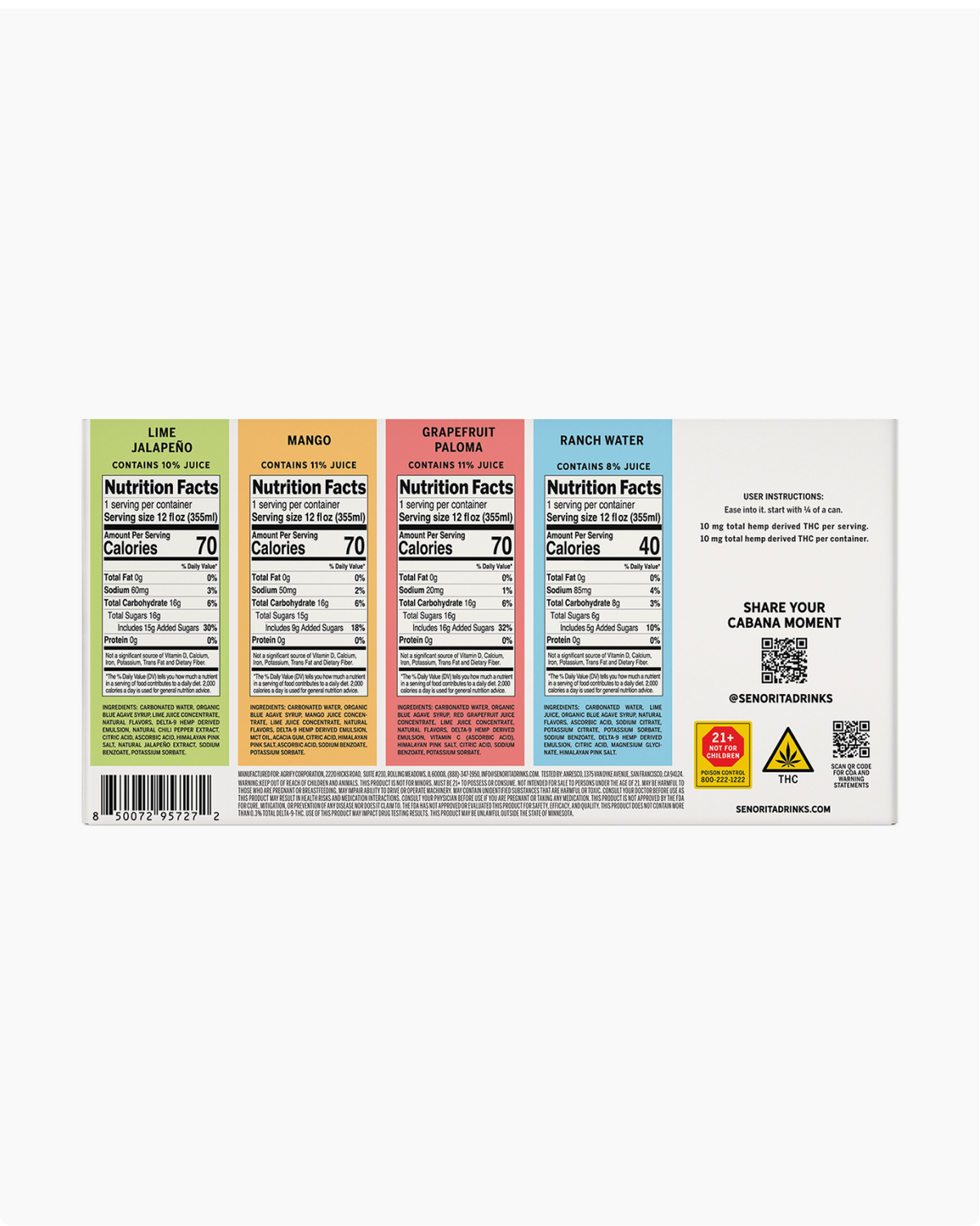 SEÑORITA THC BEVERAGE PARTY PACK