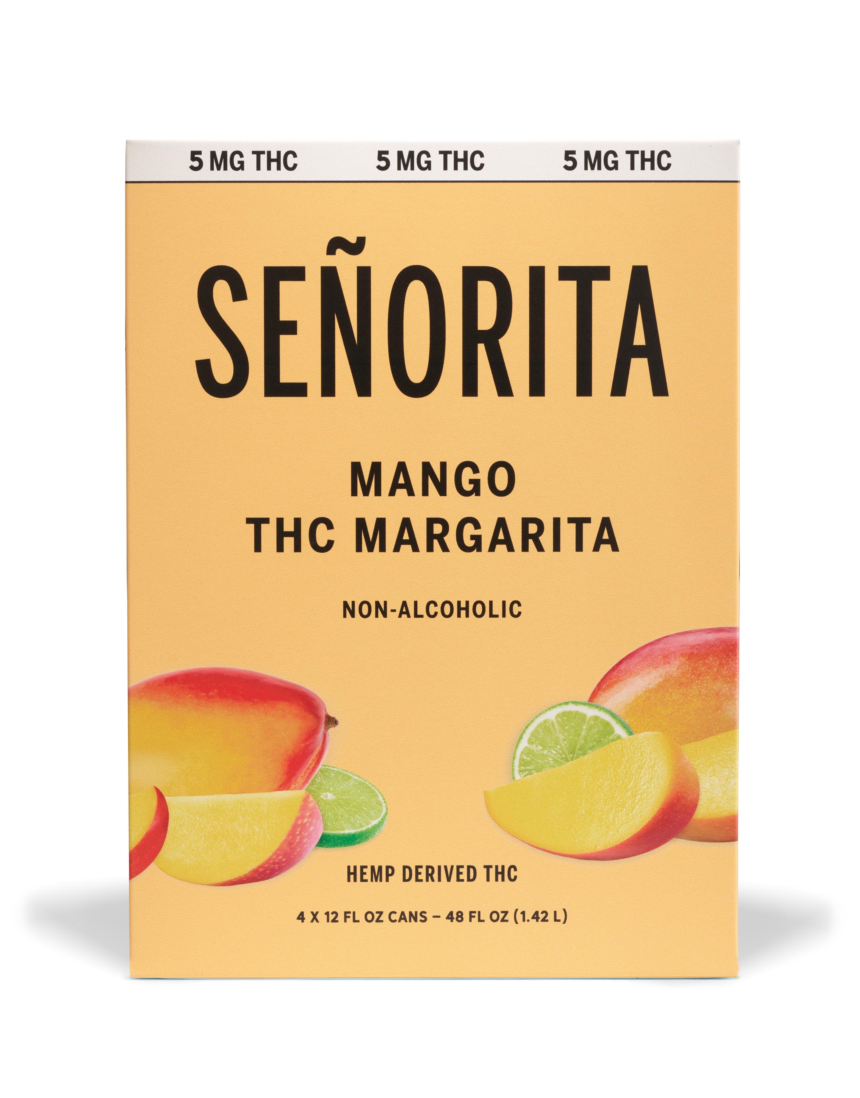 Mango Margarita THC Drink - 5 mg and 10 mg THC Beverages