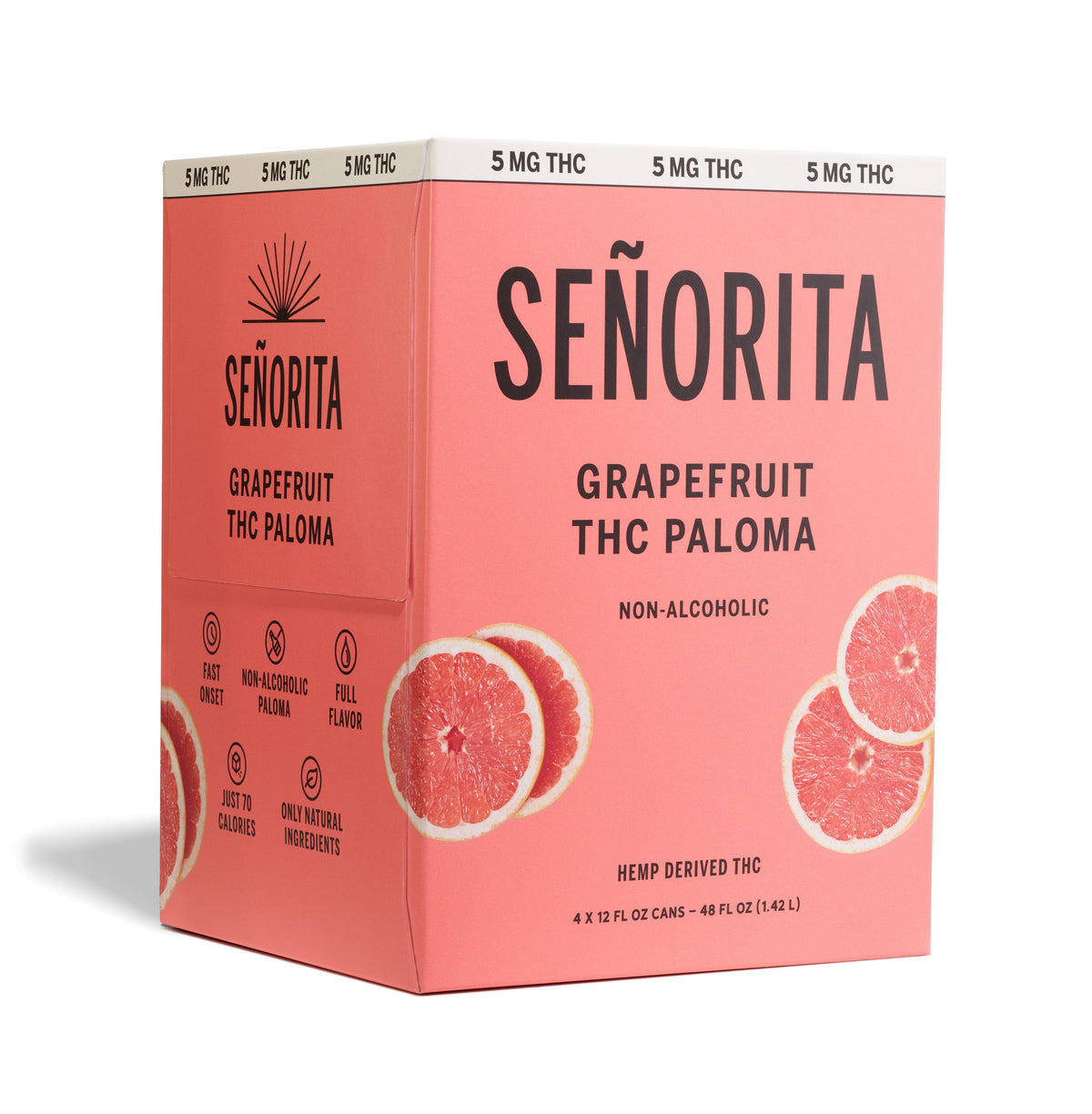 Ruby Red Grapefruit Paloma THC Drink - 5 mg and 10 mg SENORITA DRINKS Ruby Red Grapefruit Paloma THC Drink - 5 mg and 10 mg SENORITA DRINKS